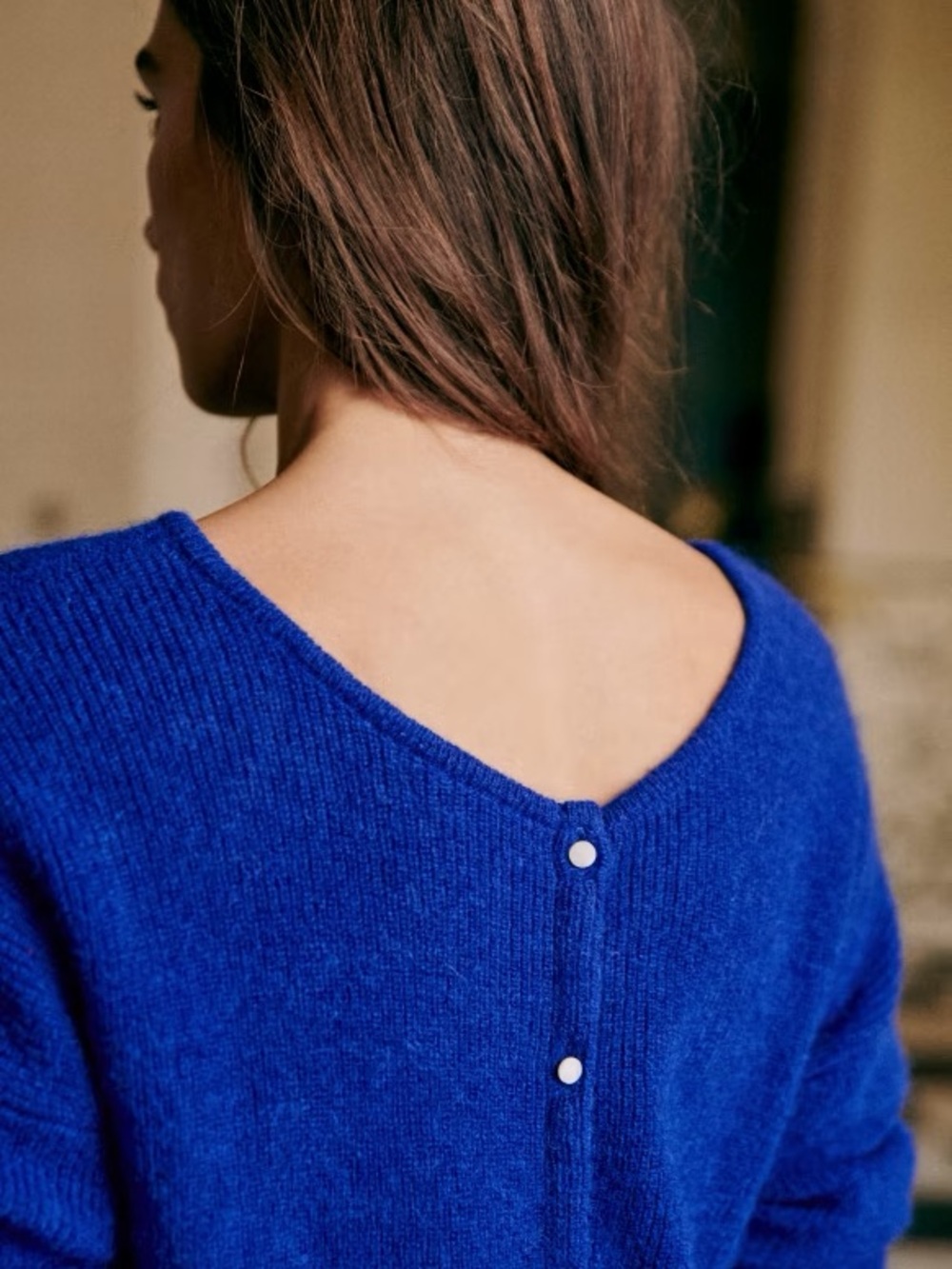 Sezane Gaspard Cardigan in Electric Blue - XS - Picture 2 of 8